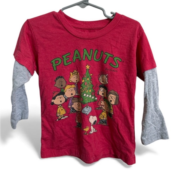 Peanuts Other - Peanuts Christmas Caroling Long - Sleeve Tee|Size 5T